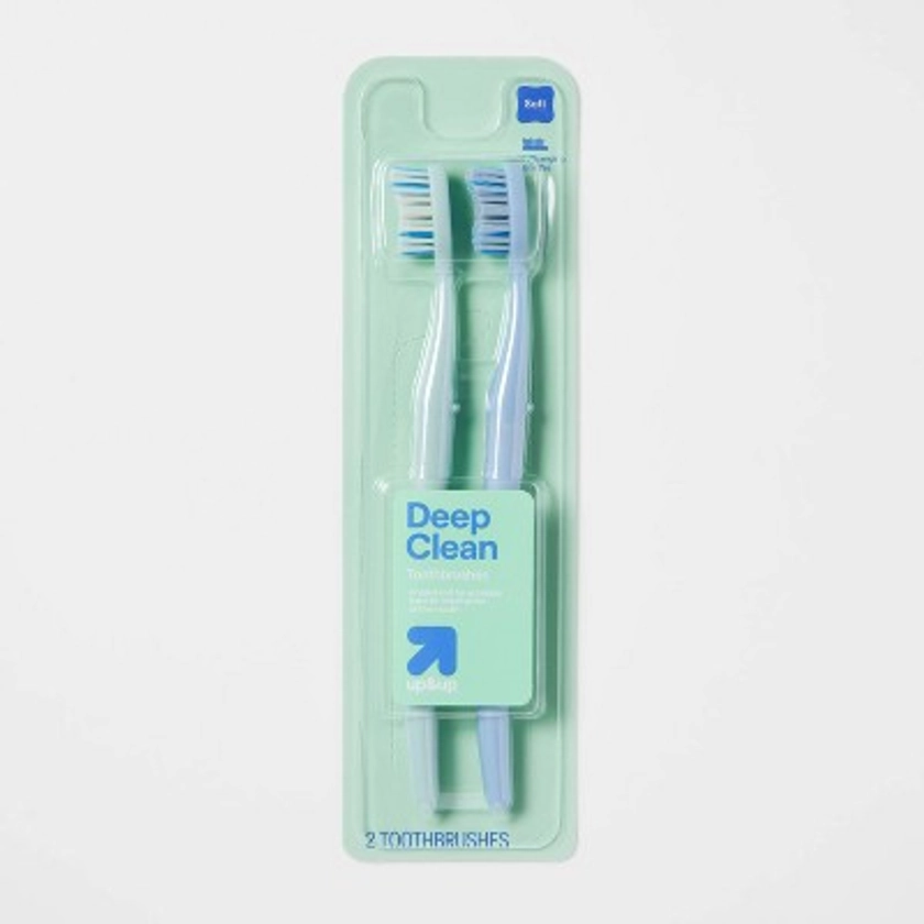 Deep Clean Toothbrush Soft - 2ct - up & up™