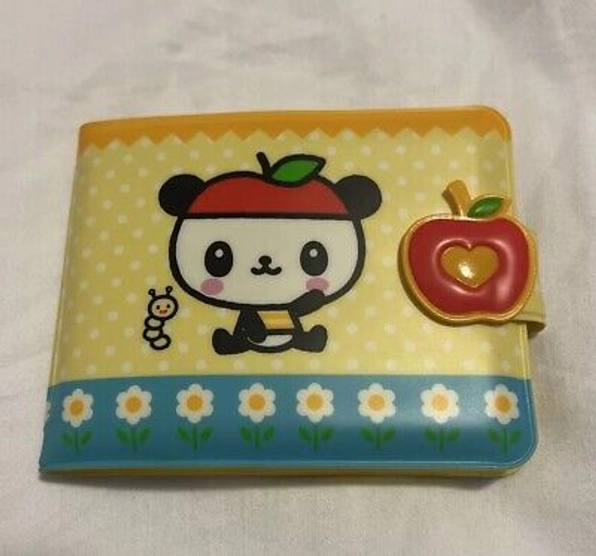 Sanrio Pandapple Wallet 2006 Bifold Vinyl Snap Panda Apple
