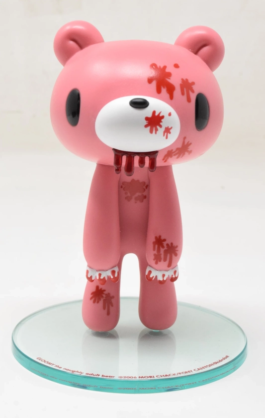 Kidrobot Mori Chack Gloomy Bear Pink Bloody 5" Vinyl Figure