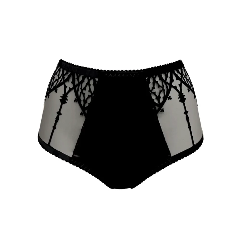 RTO - CATHEDRAL HIGH WAIST BRIEF (BLACK)