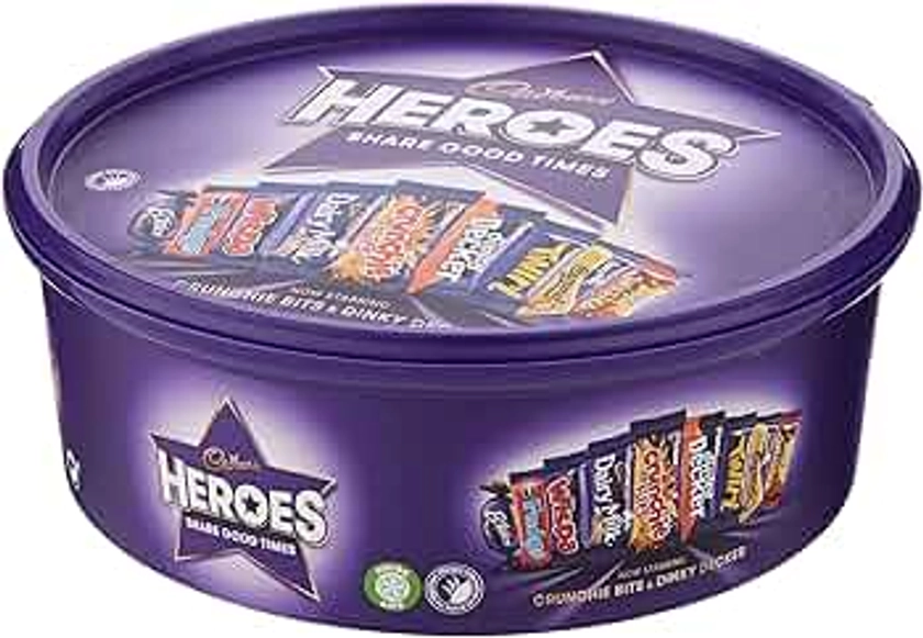 Cadbury Heroes Chocolate Tub, 600g