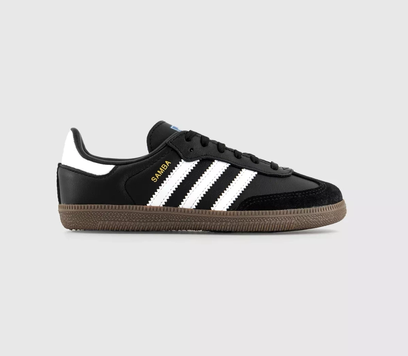 adidas Samba OG Youth Trainers Black White - adidas Samba