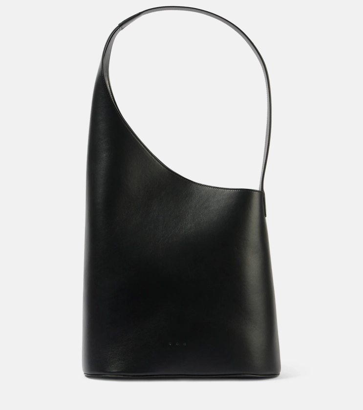 Lune Large leather tote bag in black - Aesther Ekme | Mytheresa