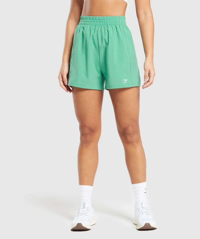 Gymshark Woven Pocket Shorts - Lagoon Green