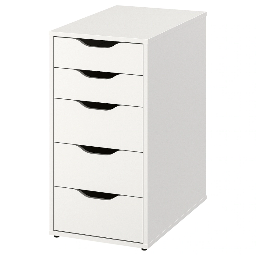 ALEX drawer unit, white, 141/8x271/2" - IKEA