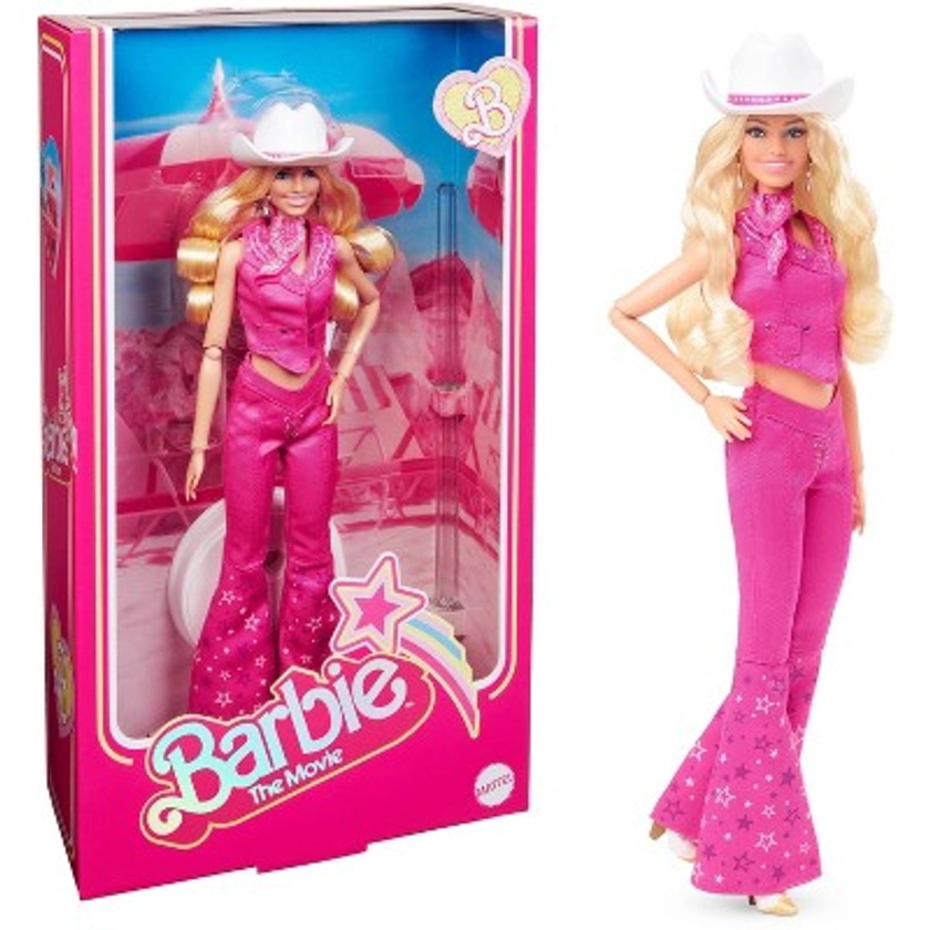 Barbie: The Movie Collectible Doll Margot Robbie as Barbie in Pink Western Outfit