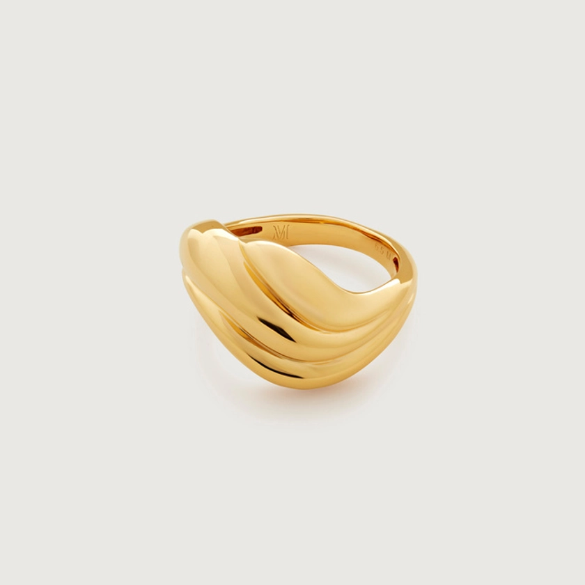Gold Vermeil Swirl Ring