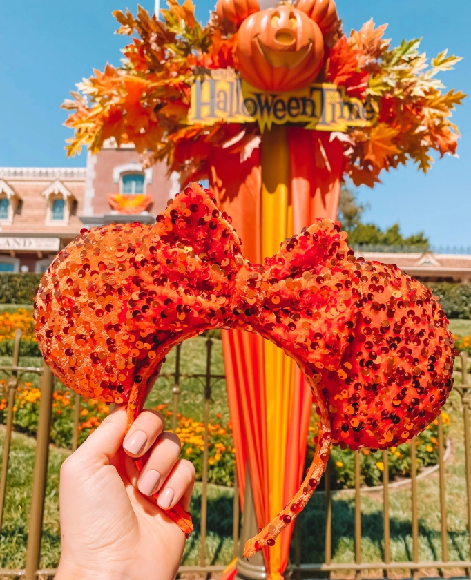 Pumpkin Princess Sequin Mouse Ears!