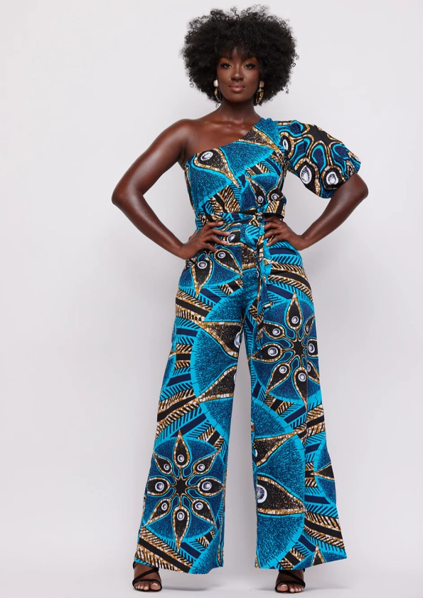 D'iyanu Atunbi Women's African Print Jumpsuit