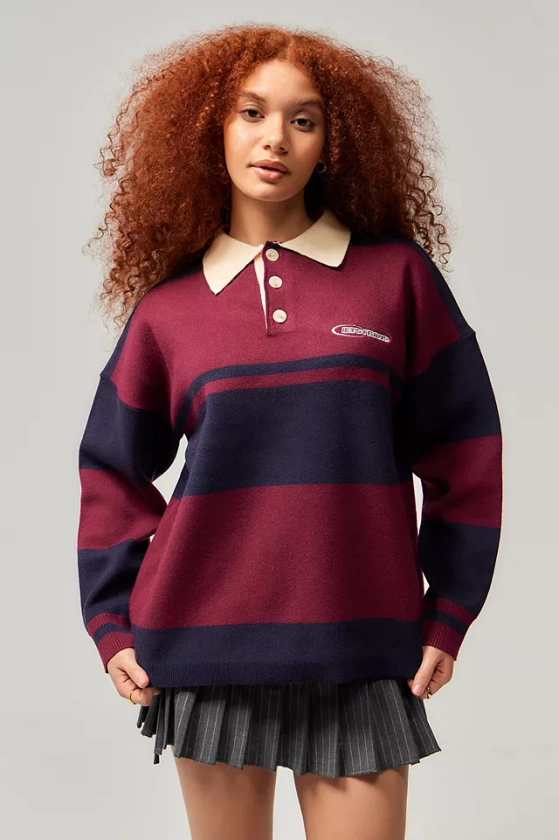 iets frans... Stripe Rugby Jumper