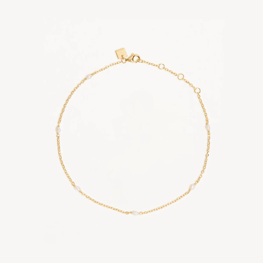 14k Solid Gold Peaceful Wanderer Anklet