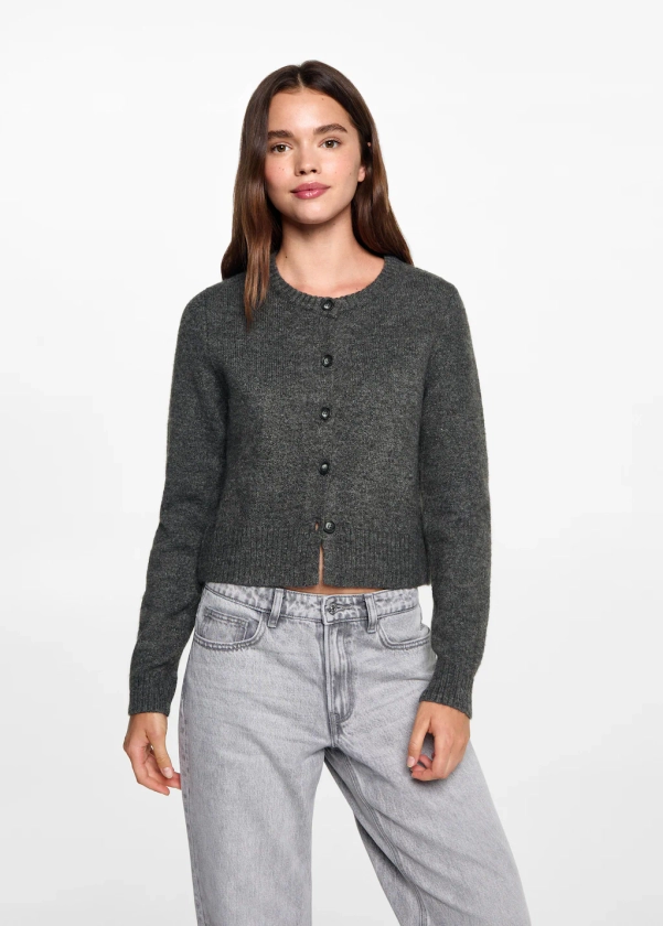 Cardigan maille boutons - Teen | MANGO France métropolitaine