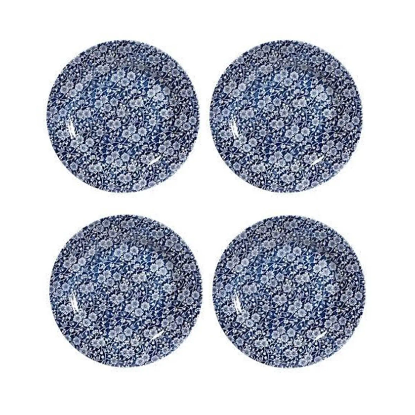 Queens Victorian Calico Blue Dinner Plate Set Of 4 - (CABLP25C0) - eCookshop