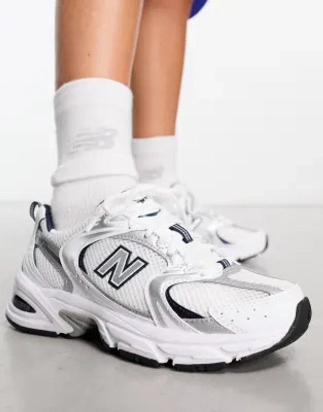 New Balance - 530 - Baskets - Blanc et gris