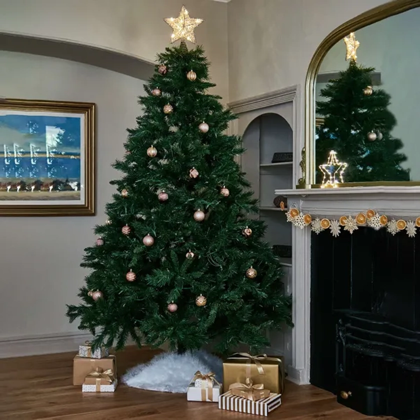 [Online Only] 7ft Winchester Pine Hinged Christmas Tree - Dunelm