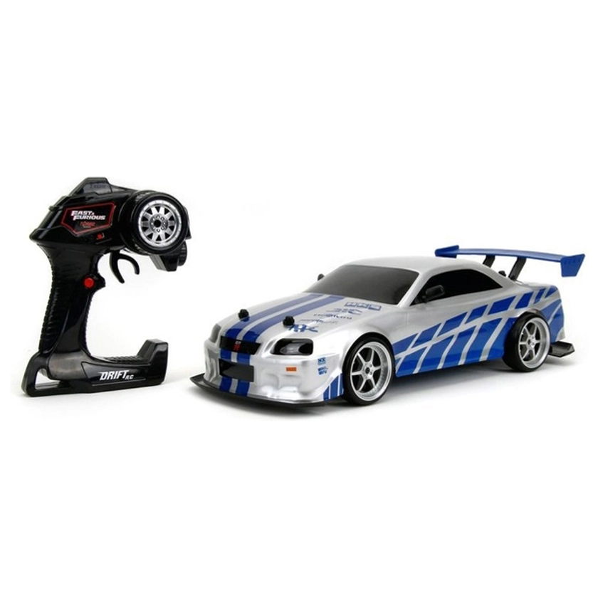 1:10 Fast & Furious Brian's Nissan Skyline GT-R (R34) Radio Control Car | Smyths Toys UK