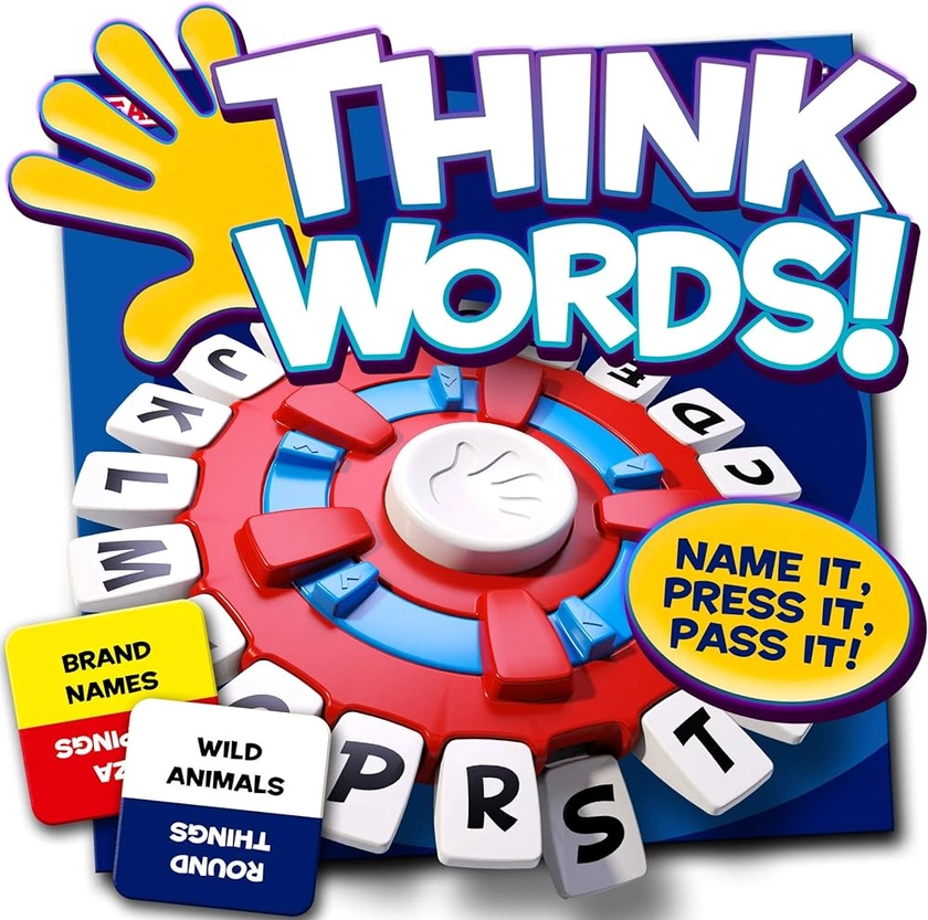 IDEAL | Think Words: The quick thinking, letter pressing game! | Family Games | For 2-8 Players | Ages 8+ : Amazon.co.uk: Outlet