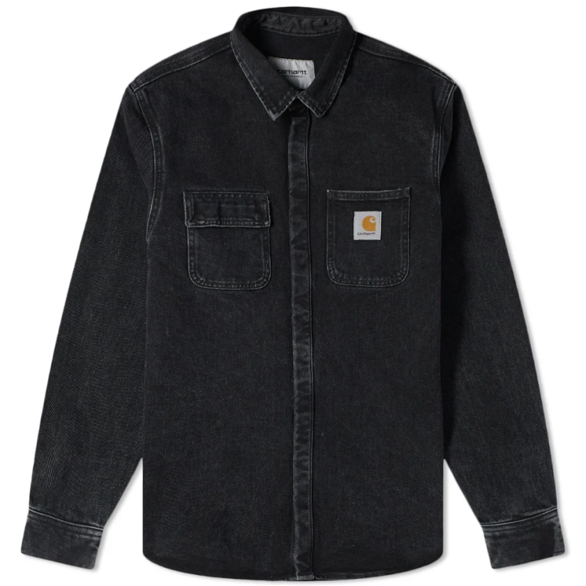 Carhartt WIP Salinac Shirt Jacket Black Stone Washed | END.