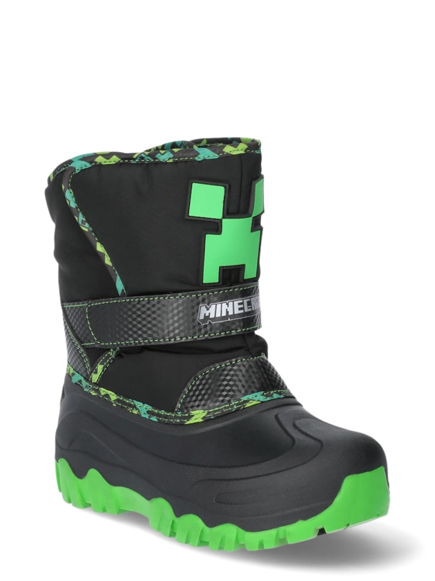 Minecraft Little & Big Boys Mid Calf Winter Boots, Sizes 11-3 - Walmart.com