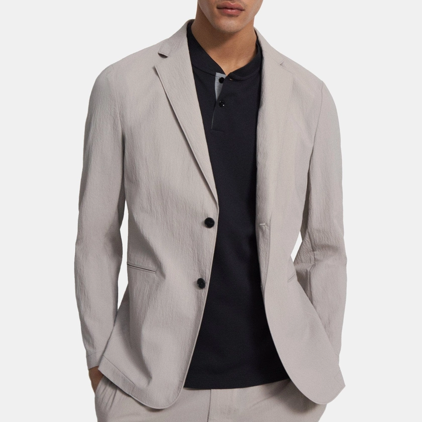 Nylon Blend Unstructed Blazer | Theory Outlet