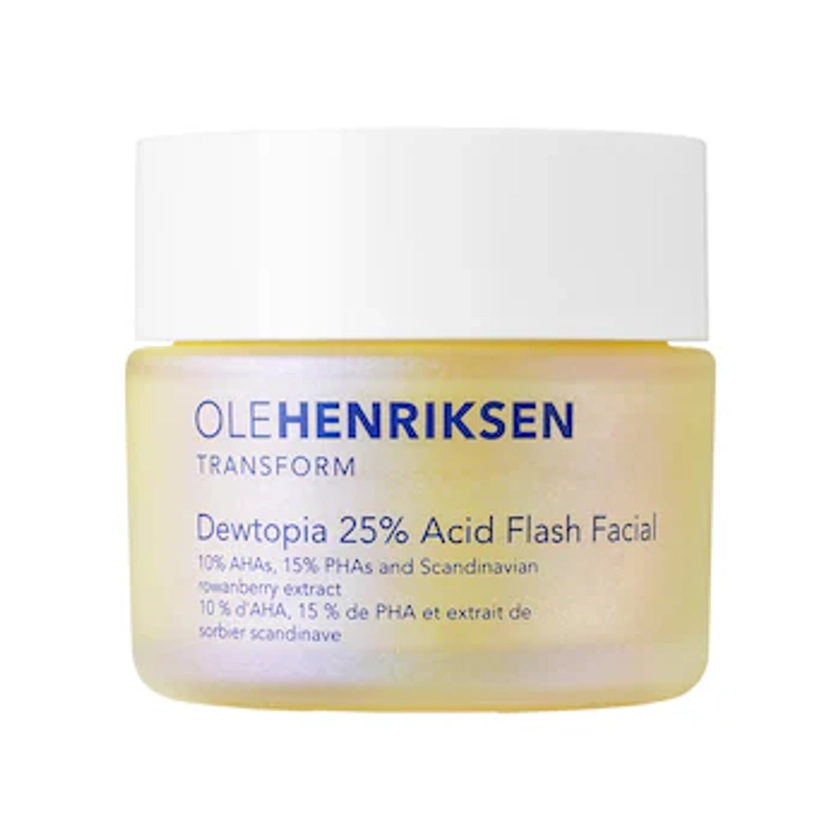 Dewtopia 25% AHA + PHA Flash Facial Exfoliating Face Mask - OLEHENRIKSEN | Sephora