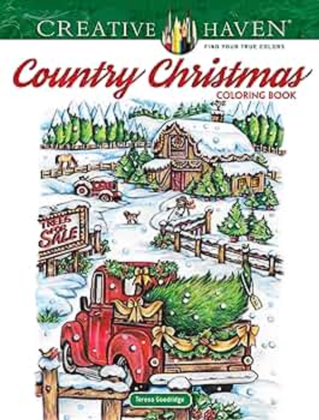 Creative Haven Country Christmas Coloring Book (Adult Coloring Books: Christmas)