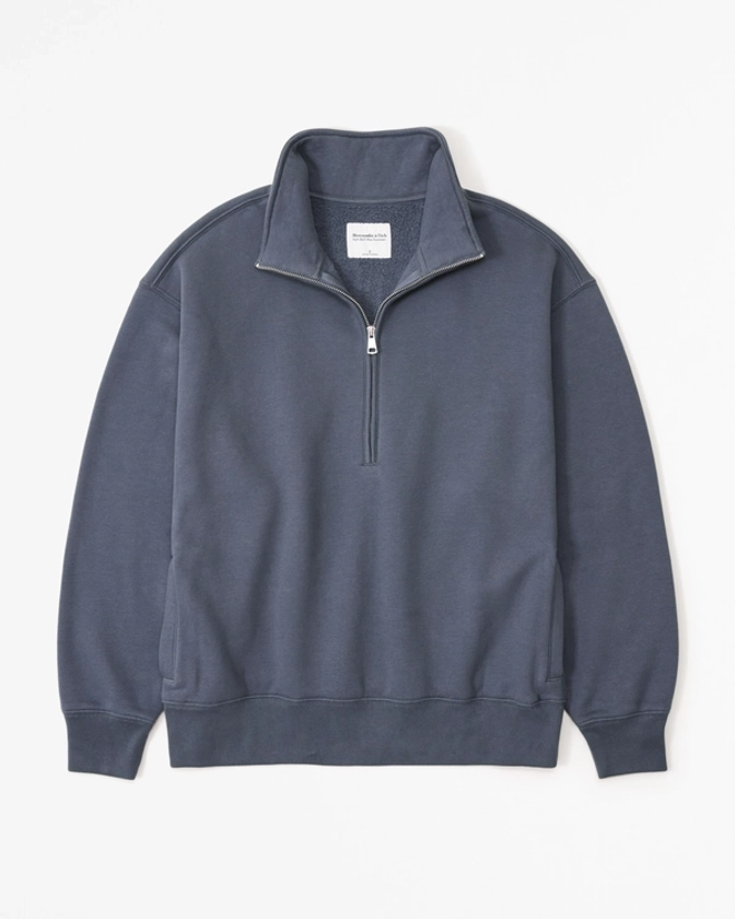 Women's Essential Vintage Sunday Half-Zip | Women's Tops | Abercrombie.com