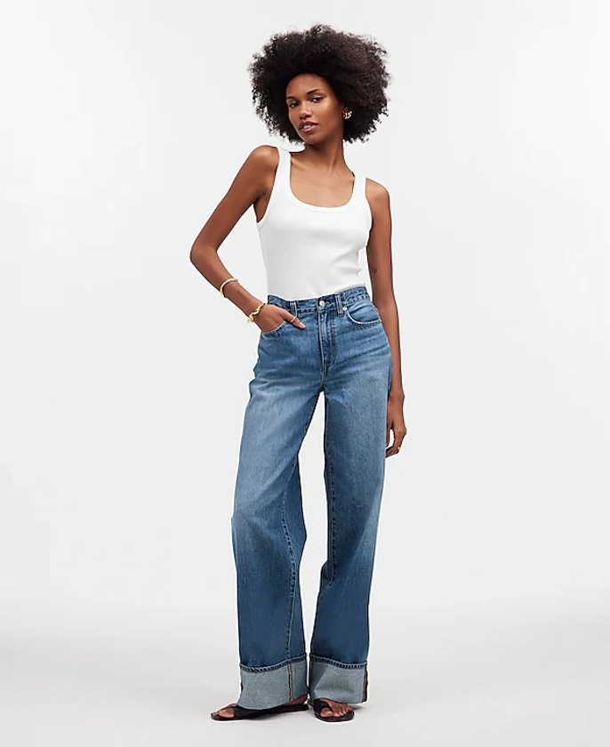 Superwide-Leg Jeans in Fannin Wash | Madewell