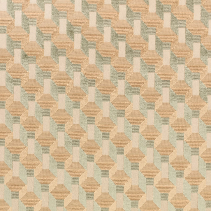 Cubic Pistachio | Formation | Decorative Velvet | Kirkby Design