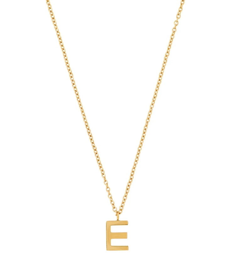 Letter Necklace A-Ö Gold