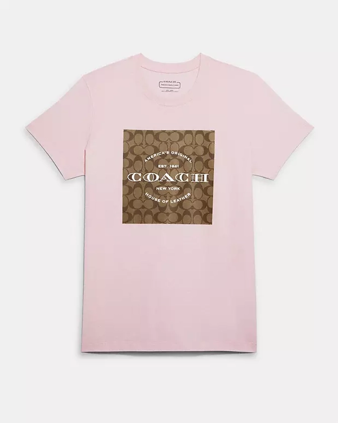 COACH OUTLET® | Signature T Shirt In Organic Cotton