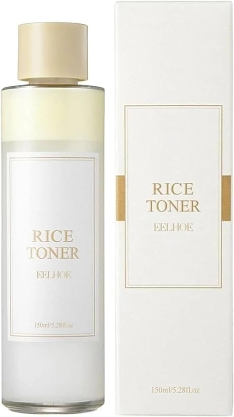 Rice Toner Korean Skincare, Rice Pure Essential Toner 150ml, Hydratant Au Riz Pour Visage, Tonique Hydratant Pour Peaux Sèches Et Sensibles