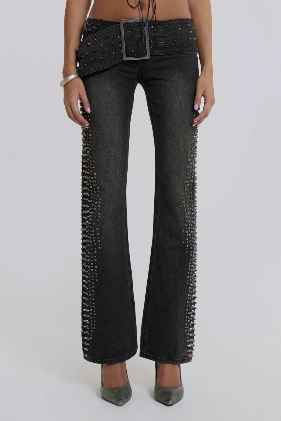 Studded Up Denim Jeans