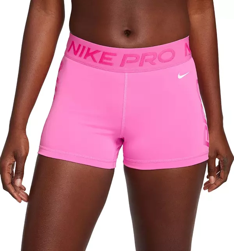 Nike Women's Pro Dri-FIT Mid-Rise 3" Shorts | Dick's Sporting Goods