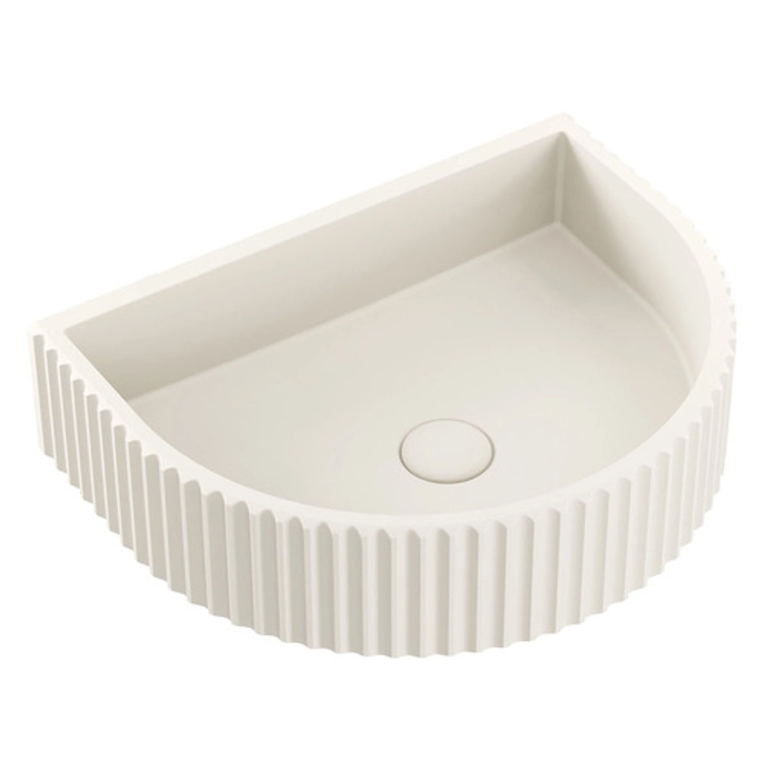 Valentina 465mm Arch Concrete Wall Hung Basin | Temple & Webster