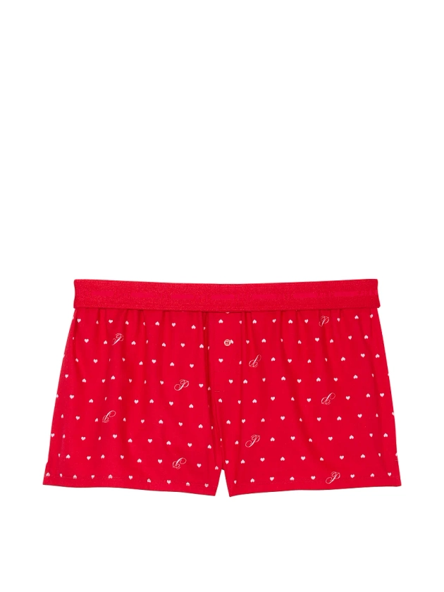 Buy Velvet Boxy Sleep Shorts - Order Pajama Bottoms online 5000006993 - PINK 
