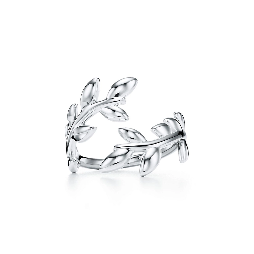 Paloma Picasso® Olive Leaf Bypass Ring in Silver | Tiffany & Co.