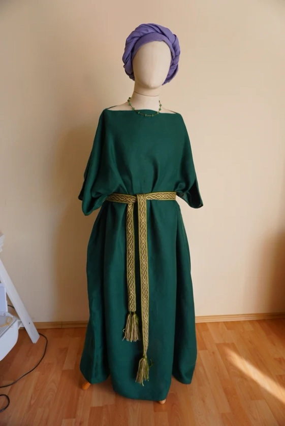 En stock/prêt à envoyer. Robe tunique romaine antique - cousue à la main - Antiquité tardive