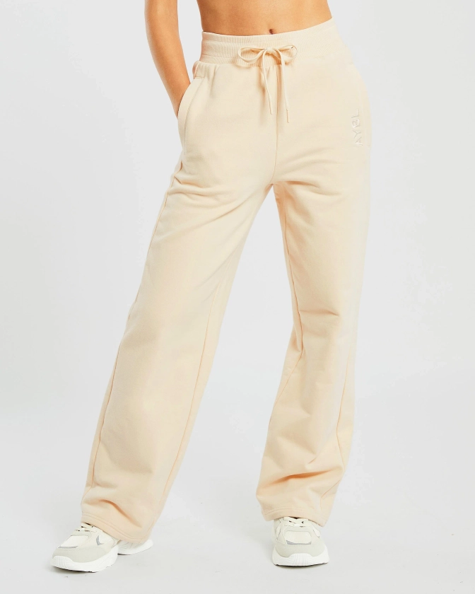 Everyday Relaxed Straight Leg Joggers - Cream