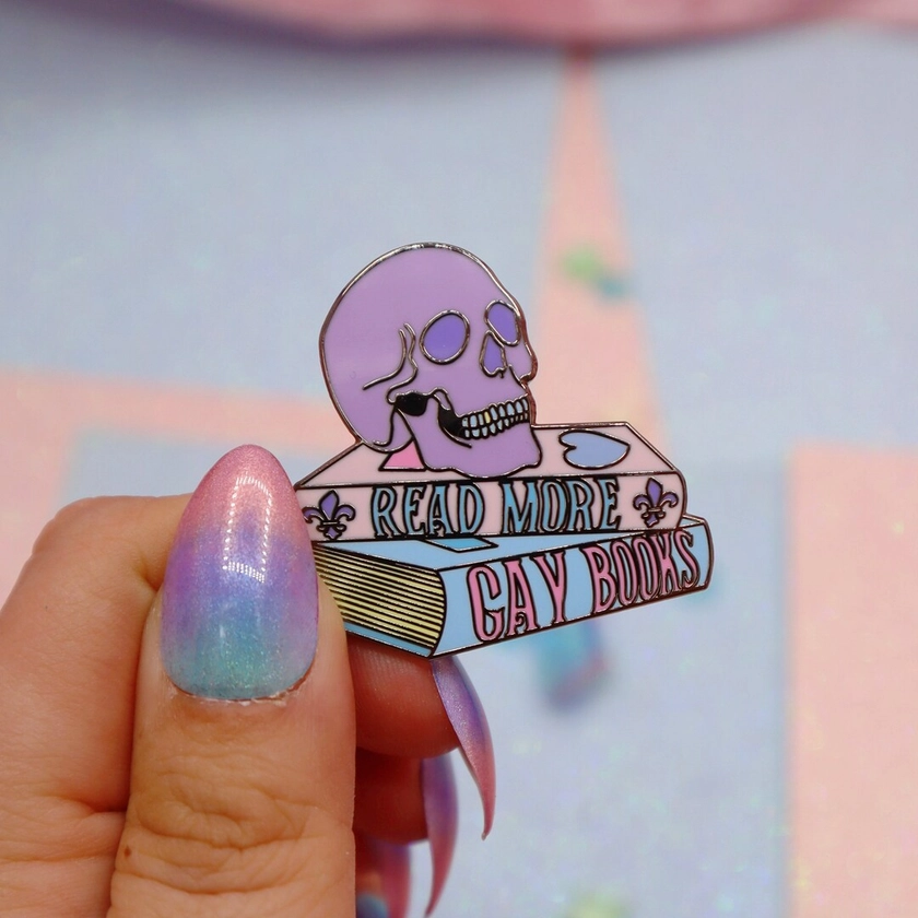 Read More Gay Books Enamel Pin - Etsy UK