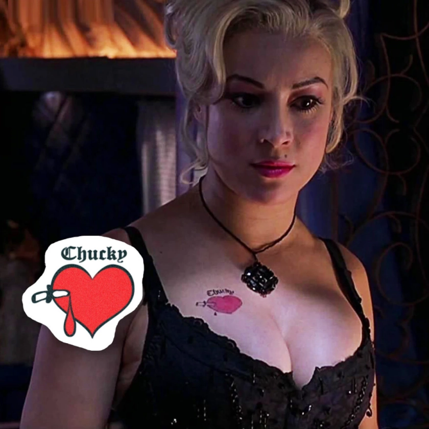 Bride of Chucky Temporary Tattoo Chucky Heart Tattoo / Jennifer Tilly Chucky Tattoo / Bride of Chucky Costume / Bride of Chucky Cosplay - Etsy UK