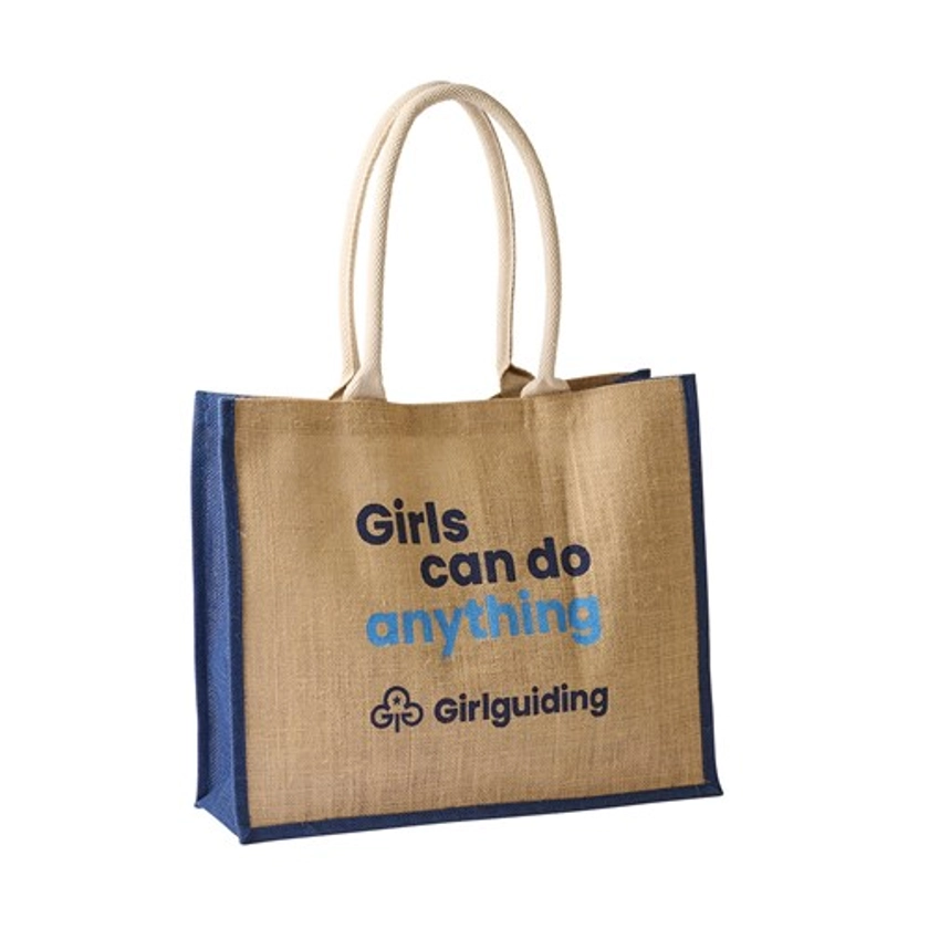 Girls can do anything jute bag | Official Girlguiding shop