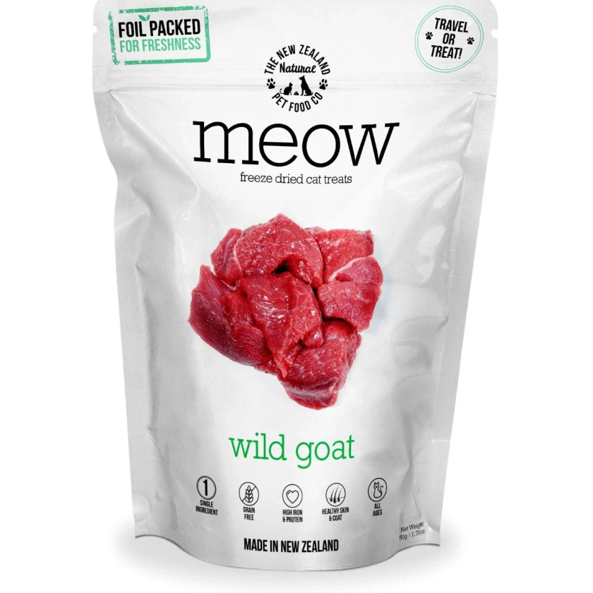 Meow Wild Goat Freeze Dried Cat Food 50g