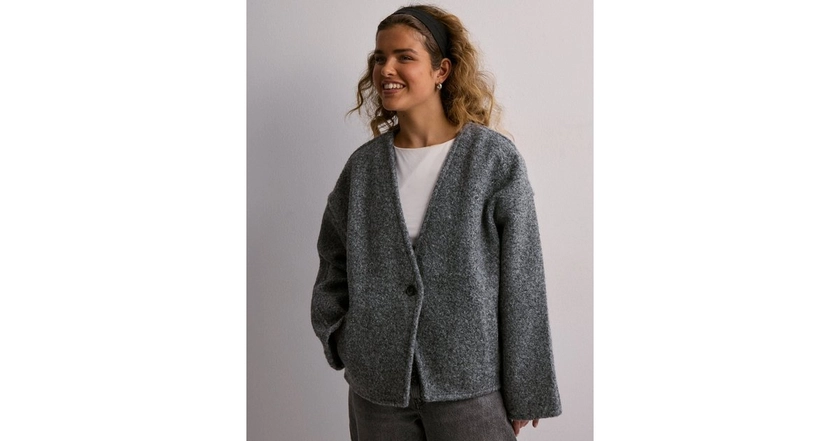 Buy Vero Moda VMGABRIELLAMIE JACKET - Light Grey Melange | Nelly.com