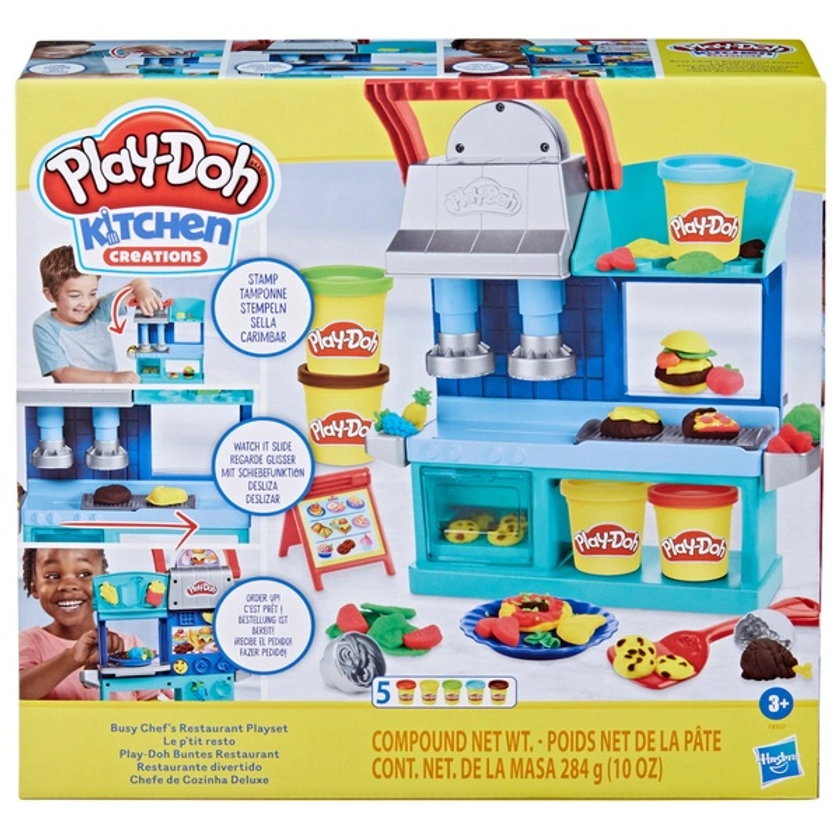 Play-Doh Kitchen Creations Busy Chef's Restaurant Playset | Smyths Toys UK