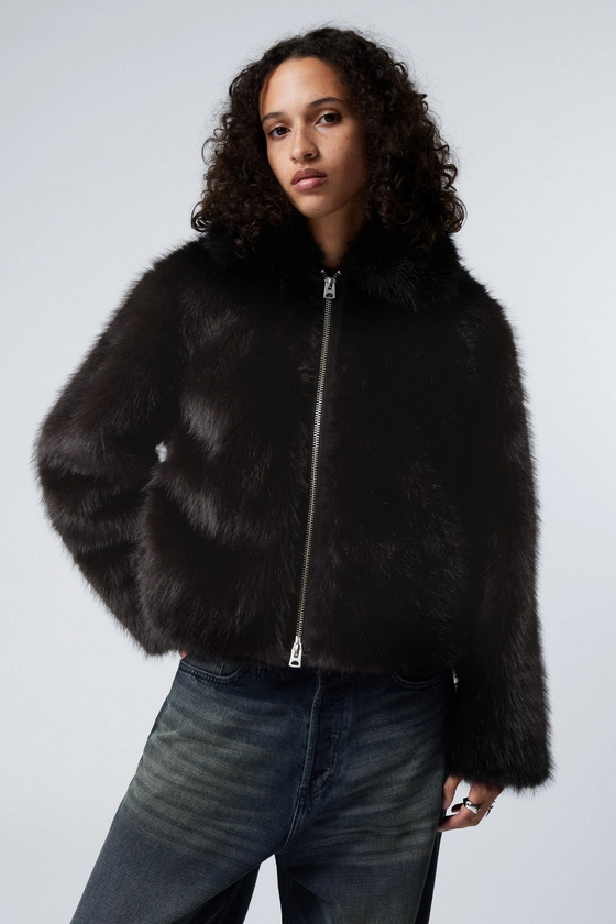 Yara Oversized Faux Fur Jacket