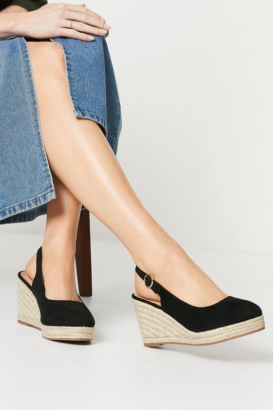 Sandals | Riya Slingback Wedges | Dorothy Perkins