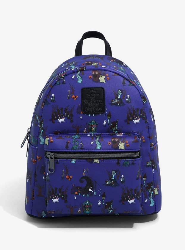 Loungefly Disney The Nightmare Before Christmas Halloween Town Icons Mini Backpack