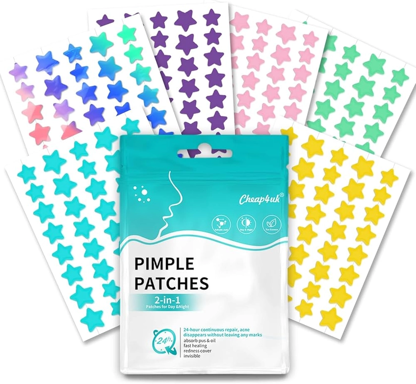 Pimple Patches Patch Bouton Avec L'huile Tea Tree L'acide Salicylique Patches Bouton Invisible Imperméable Absorption Anti Bouton Peut Se Débarrasser L'Acné Rapidement (240 pièces)