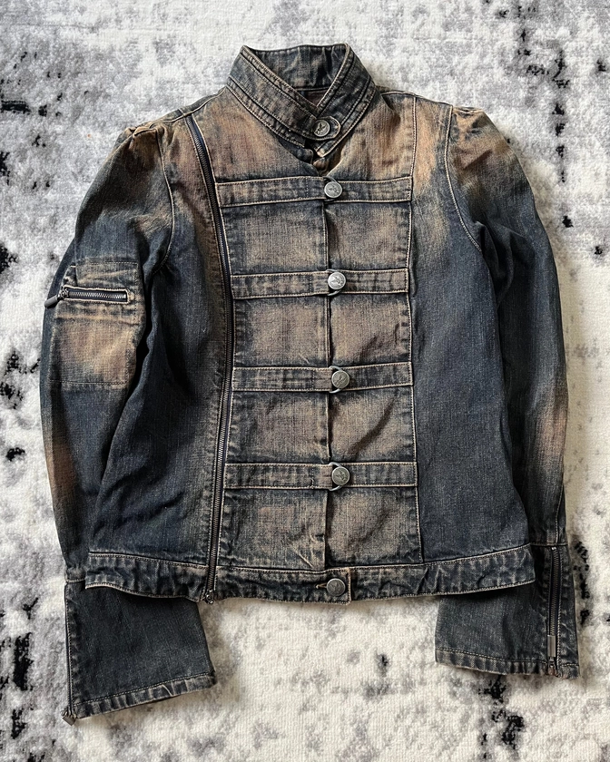 90s Armani Samurai Faded Denim Jacket (S)